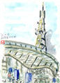 水彩画/名古屋栄テレビ塔